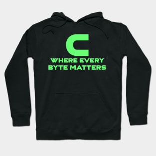 C Where Every Byte Matters Programming Hoodie